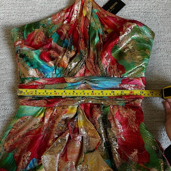 Ramy Brook Reuben Printed Metallic Halterneck Minidress - Picture 9 of 10